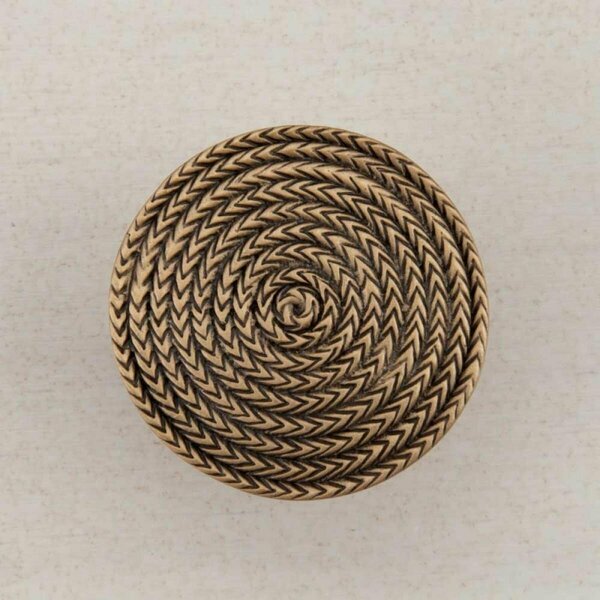 Acorn Mfg Artisan Collection Rope Circle Knob, Museum Gold DQHGP